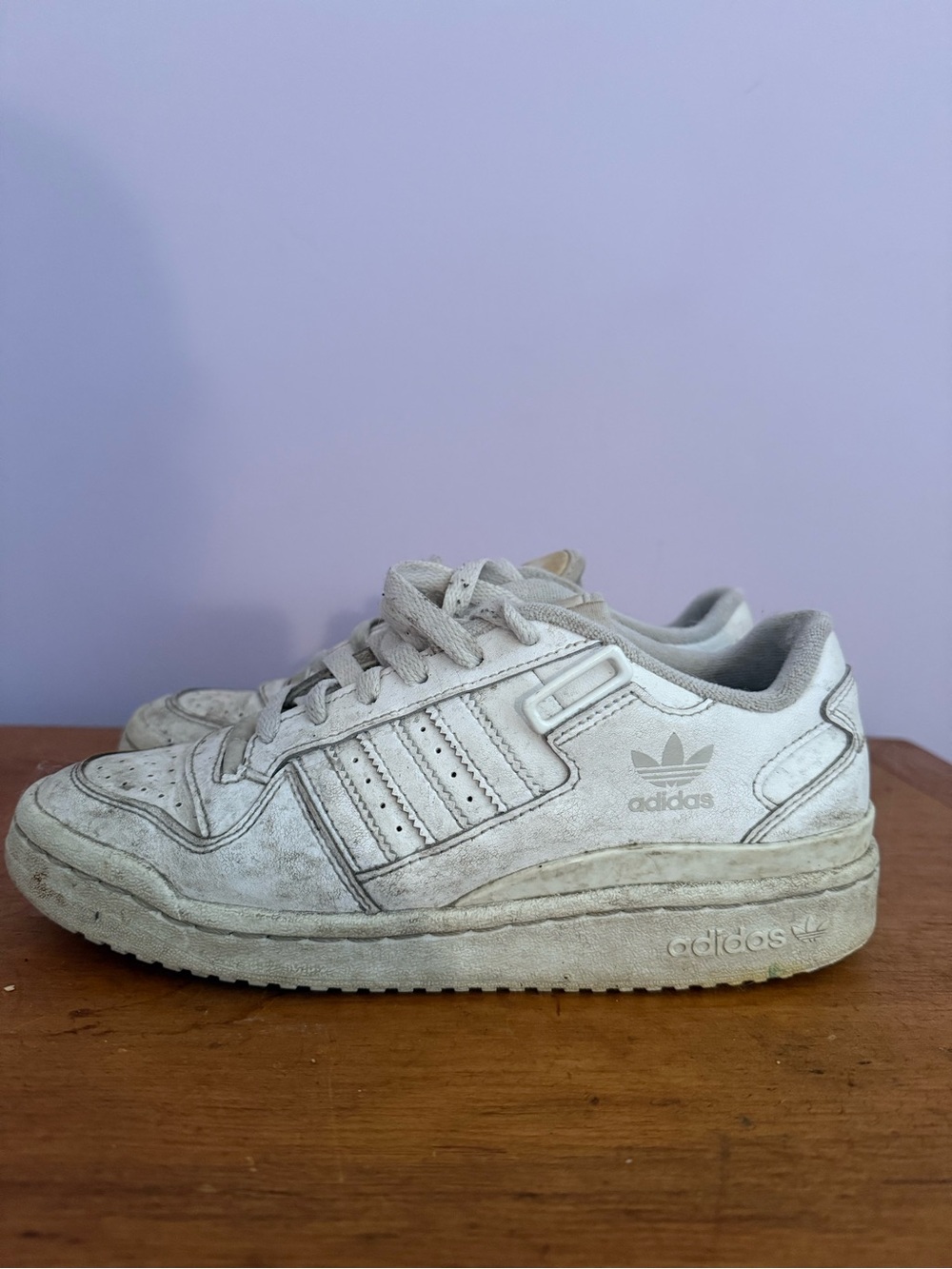 Adidas White Forum Lows.